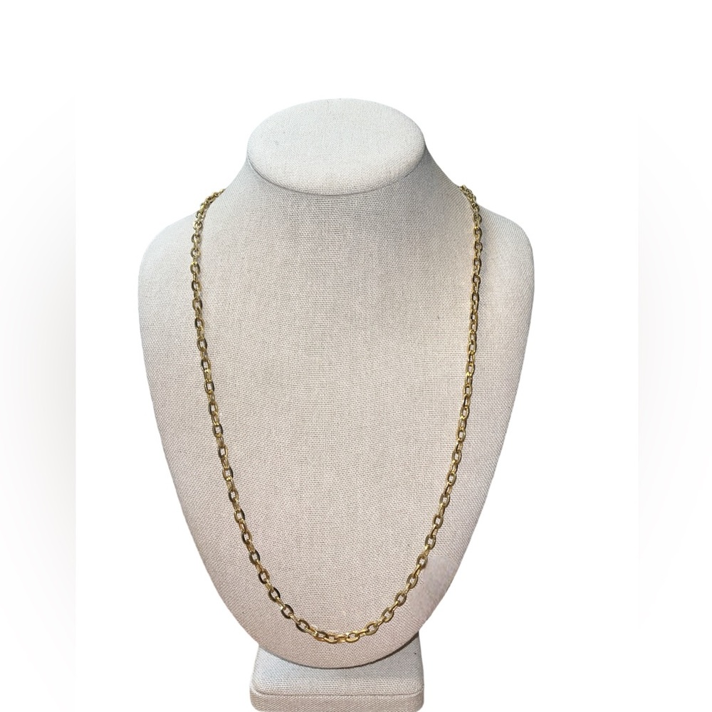 🔵 Vintage Gold Tone Avon Necklace Chain